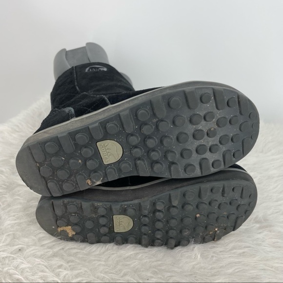 Sorel Glacy‎ Suede Boot Black Women's Size 5 NL1975 - Picture 5 of 8